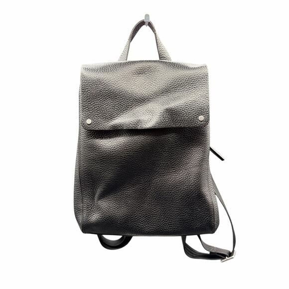 Treasure & Bond Black Pebbled Leather Convertible Backpack Tote Bag main image 5